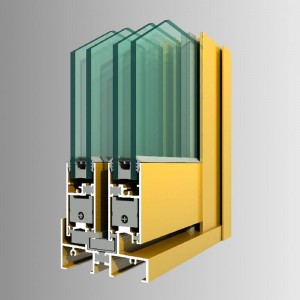perfiles de aluminio de China para las ventanas y puertas con marcos